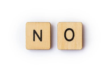 Kelime, Hayır, ahşap mektup taşlarla yazıldığını