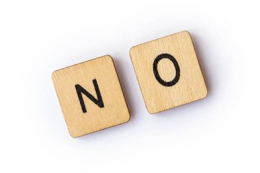 Kelime, Hayır, ahşap mektup taşlarla yazıldığını.