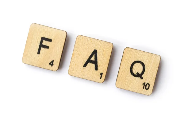 London June 28Th 2018 Abbreviation Faq Frequently Asked Questions Spelt — Stock Photo, Image