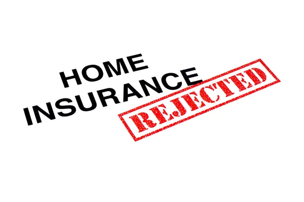 Home Insurance Heading Stamped Red Rejected Rubber Stamp — Stock Photo, Image