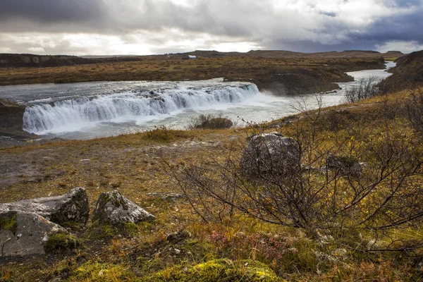 Blick Auf Den Wunderschönen Faxi Wasserfall Auch Als Vatnsleysufoss Bekannt — Stockfoto