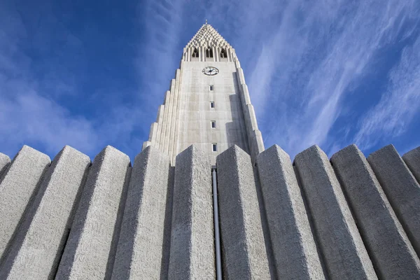 Utsikt Över Den Magnifika Reykjavik Katedralen Även Känd Som Den — Stockfoto