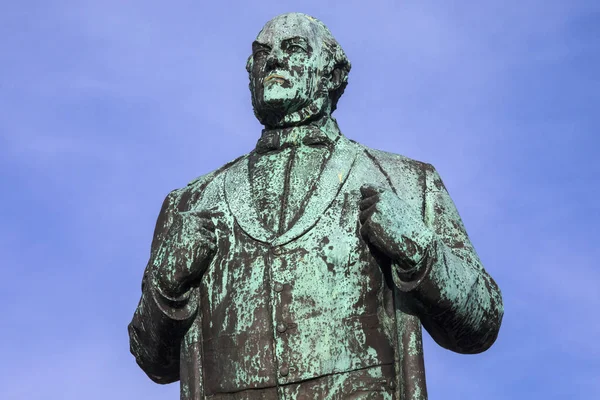 Estatua Jon Sigurdsson Situada Plaza Austurvollur Frente Casa Del Parlamento — Foto de Stock