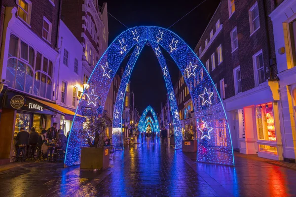 Londres Reino Unido Noviembre 2018 Una Vista Las Luces Navideñas — Foto de Stock