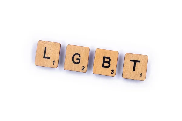 London July 8Th 2018 Abbreviation Lgbt Standing Lesbian Gay Bisexual — Stock Photo, Image