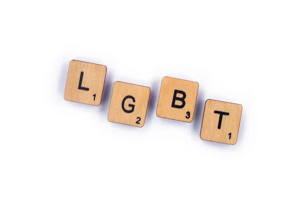 London July 8Th 2018 Abbreviation Lgbt Standing Lesbian Gay Bisexual — Stock Photo, Image