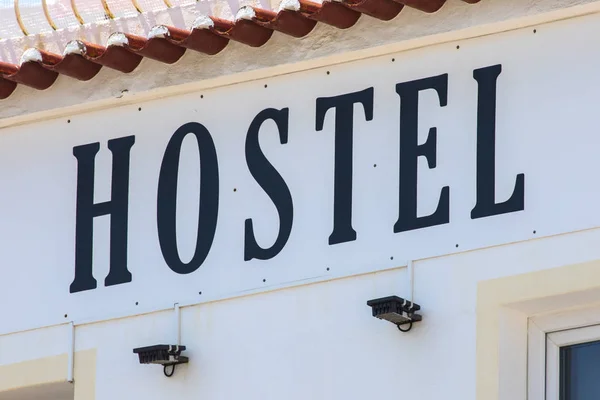 Hostel Jele Egy Európai Város — Stock Fotó