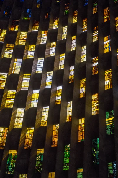 Ковентрі Великобританія 2018 Липня Чудовий Христильню Вікна Історичному Ковентрі Кафедральному — стокове фото