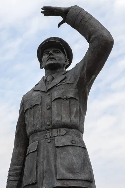 Coventry Reino Unido Julio 2018 Una Estatua Frank Whittle Oficial — Foto de Stock