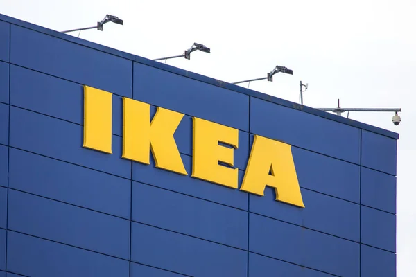 Coventry Juli 2018 Das Ikea Schild Der Außenseite Eines Ihrer — Stockfoto