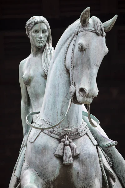 Coventry Regno Unito Luglio 2018 Una Statua Lady Godiva Nella — Foto Stock