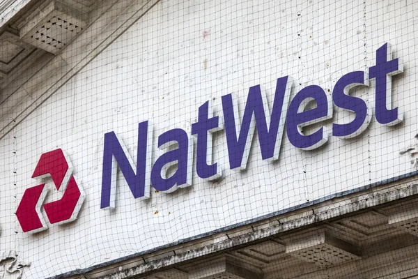 Coventry Storbritannien Juli 26Th 2018 Natwest Logotypen Ovanför Ingången Till — Stockfoto