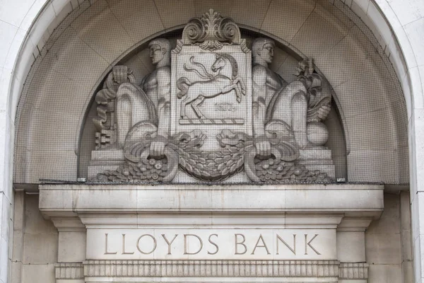 Coventry July 26Th 2018 Ornate Sculptured Facade Lloyds Bank Historic — Stock Photo, Image