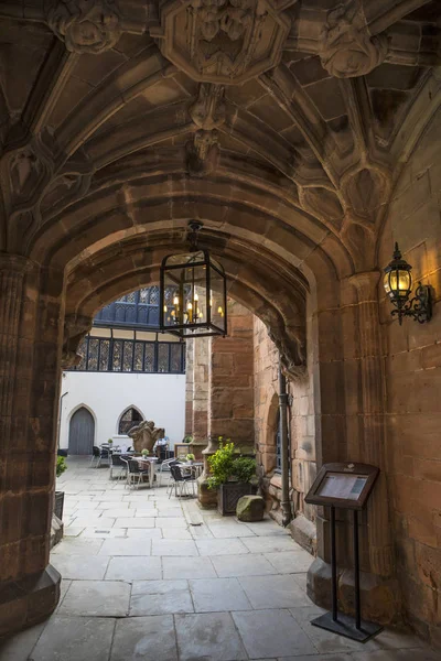 Coventry Juli 2018 Der Atemberaubende Eingangsbogen Zum Historischen Mary Zunfthaus — Stockfoto