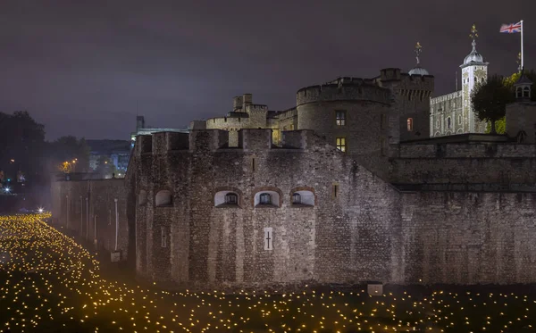 Лондон Великобритания Ноября 2018 Deepening Shadow Tower London Установка 000 — стоковое фото