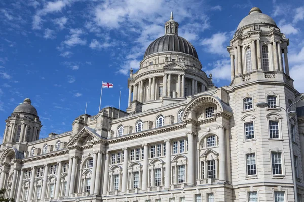 Pohled Přístavu Liverpool Budova Nachází Molu Hlavu Liverpoolu Velká Británie — Stock fotografie