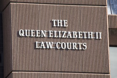 Liverpool, İngiltere - 30th Temmuz 2018: Queen Elizabeth II hukuk Derby Square'deki, Liverpool, İngiltere mahkemeleri,. 