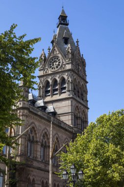 Bir görünümü tower of Chester Belediye Binası tarihi şehir Chester, Cheshire, İngiltere. 