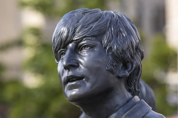 Liverpool July 30Th 2018 Statue John Lennon One Beatles Located — Stock Photo, Image