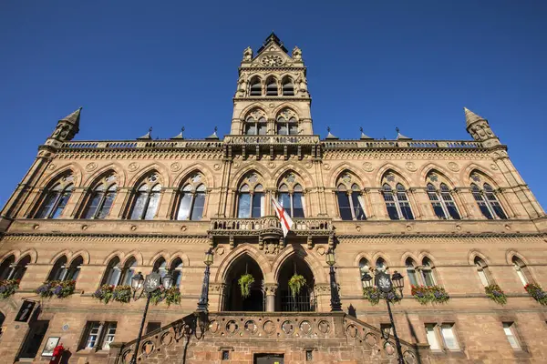 Uma Vista Magnífica Câmara Municipal Chester Cidade Chester Cheshire Reino — Fotografia de Stock