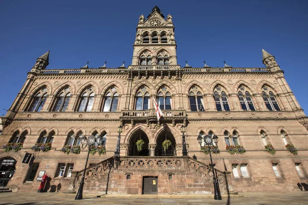 Une Vue Sur Magnifique Mairie Chester Dans Ville Chester Dans — Photo