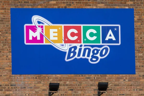 Chester Juli 2018 Das Mekka Bingo Firmenlogo Über Dem Eingang — Stockfoto