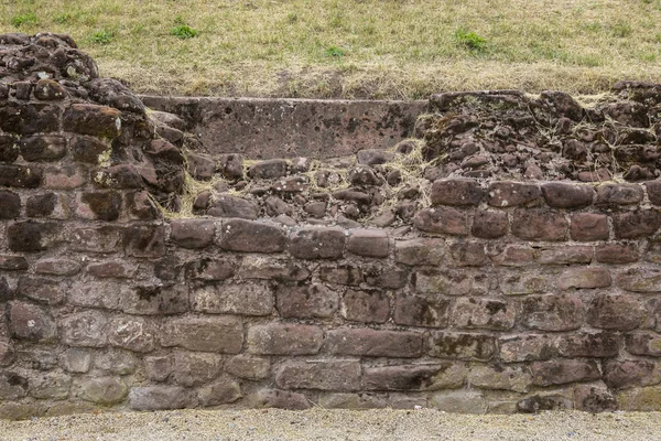 Primer Plano Algunas Las Ruinas Del Antiguo Anfiteatro Romano Histórica — Foto de Stock