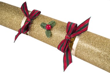 Geleneksel bir Noel fişeği bir stüdyo çekim.