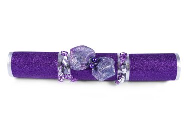 Geleneksel bir Noel fişeği bir stüdyo çekim.