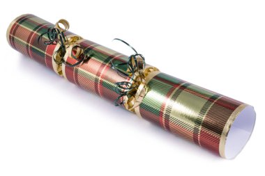 Geleneksel bir Noel fişeği bir stüdyo çekim.