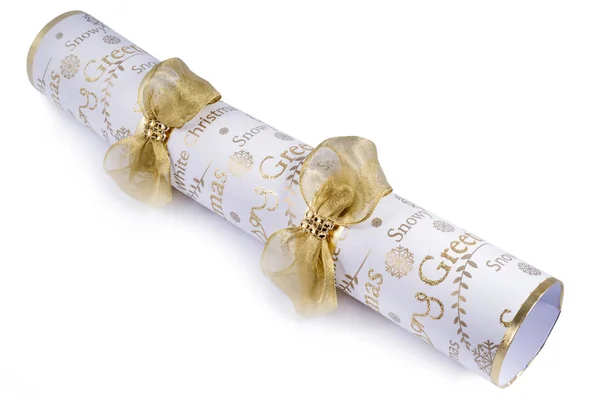 Uno Studio Girato Tradizionale Christmas Cracker — Foto Stock