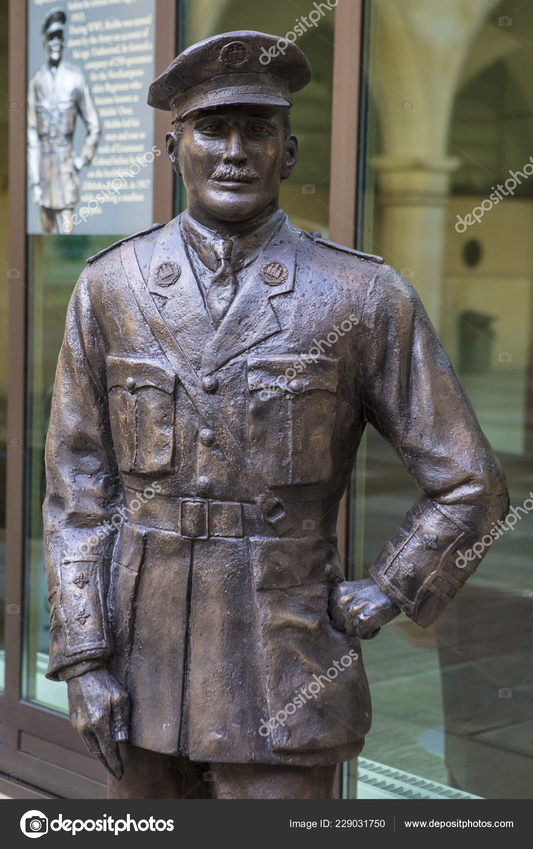 Northampton November 10Th 2018 Statue Former English Rugby Union Player