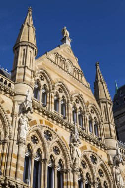 Northampton, İngiltere'de kasabasında Northampton Guildhall muhteşem mimarisi bir görünümünü. 