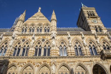 Northampton, İngiltere'de kasabasında Northampton Guildhall muhteşem mimarisi bir görünümünü. 