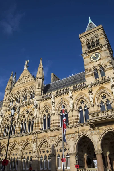 Una Vista Della Magnifica Architettura Northampton Guildhall Nella Città Northampton — Foto Stock