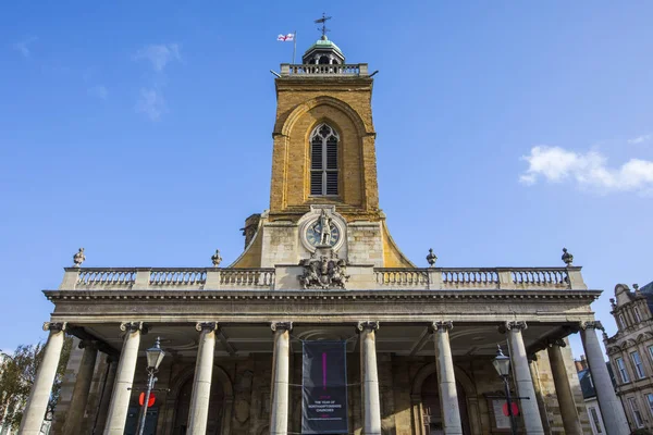 Utsikt Över Den Historiska Allhelgonakyrkan Staden Northampton Storbritannien — Stockfoto