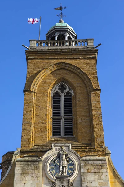 Una Vista Histórica Iglesia Todos Los Santos Ciudad Northampton Reino —  Fotos de Stock