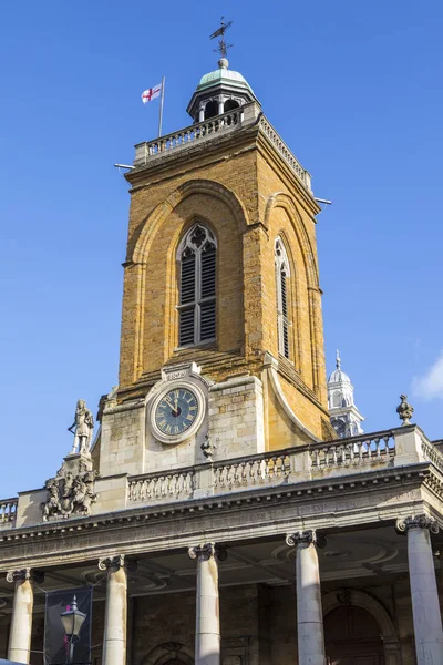 Uma Vista Histórica Igreja Todos Santos Cidade Northampton Reino Unido — Fotografia de Stock