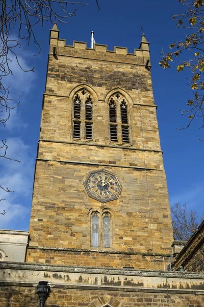 Uma Vista Igreja Giles Cidade Northampton Reino Unido — Fotografia de Stock