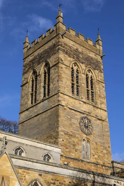 Una Vista Iglesia Giles Ciudad Northampton Reino Unido — Foto de Stock