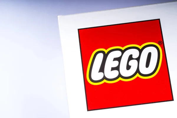 London Wielka Brytania Listopada 2018 Bliska Logo Firmy Lego Zdjęciu — Zdjęcie stockowe