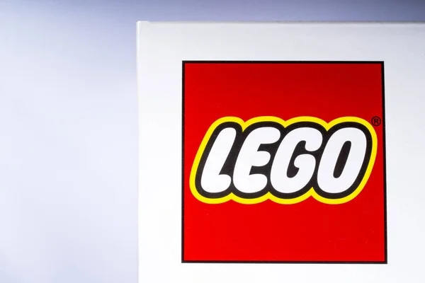 London Wielka Brytania Listopada 2018 Bliska Logo Firmy Lego Zdjęciu — Zdjęcie stockowe