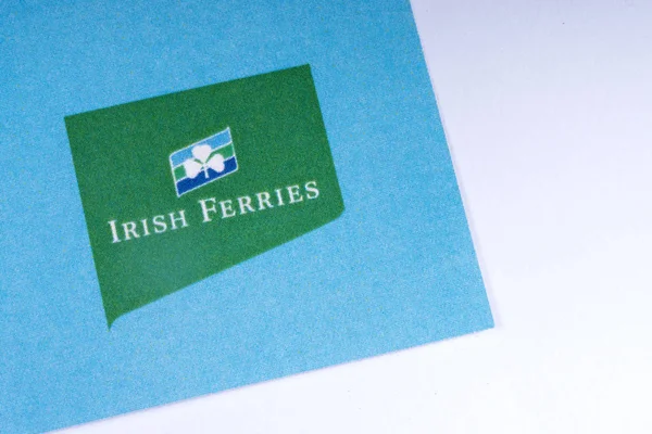 Londres Royaume Uni Novembre 2018 Logo Compagnie Irish Ferries Sur — Photo