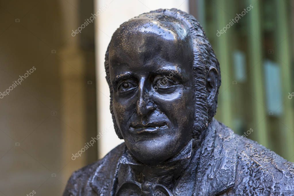 Northampton, Reino Unido 10 de noviembre de 2018 Una estatua del