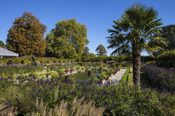 London Storbritannien September 27Th 2018 Över Den Vackra Sunken Trädgården — Stockfoto