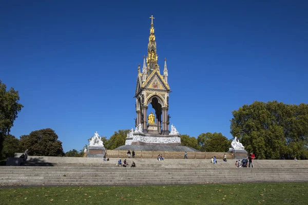 London September 27Th 2018 View Magnificent Albert Memorial Kensington Gardens — Stock Photo, Image