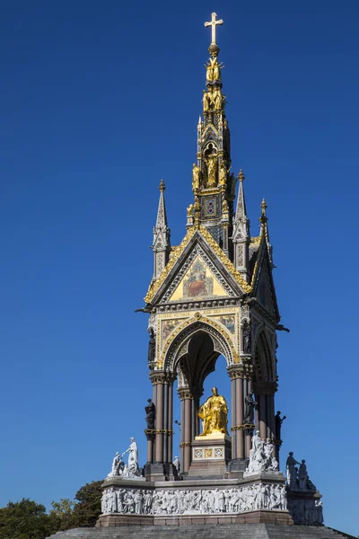 London Egyesült Királyság Szeptember 2018 Kilátás Nyílik Csodálatos Albert Memorial — Stock Fotó