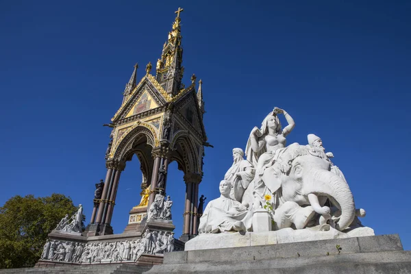 London Storbritannia September 2018 Skulptur Som Representerer Kontinentet Asia Det – stockfoto