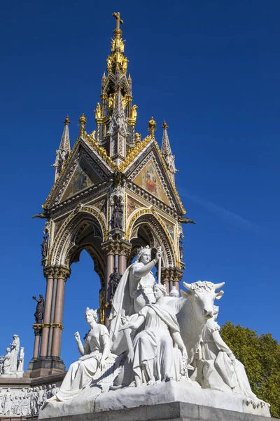 Londýn Září 27Th 2018 Pohled Velkolepý Albert Memorial Londýně Velká — Stock fotografie