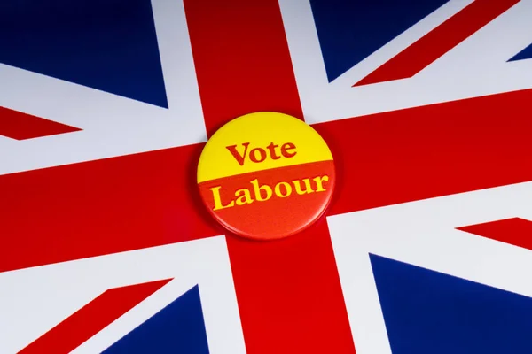 Londres Reino Unido Noviembre 2018 Una Insignia Pin Vote Labour —  Fotos de Stock